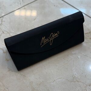 Maui Jim Black and Gold Sunglasses Case